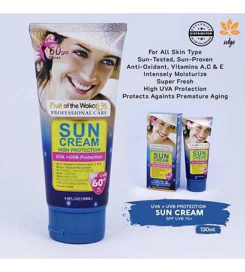 Wokali Sun Cream High Protection UVB SPF60+ 130ml